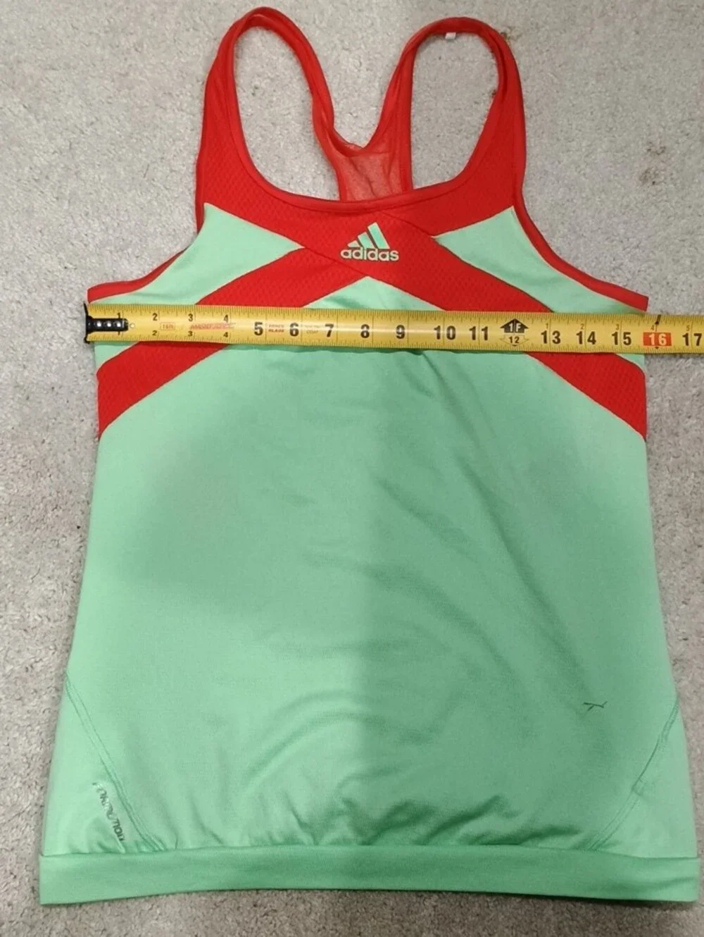 adidas adizero Climacool Mint Green and Red/Orange Womens' Tennis Skirt Set